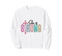 She is Strong Proverbs 31 25 Christian Woman Sweatshirt