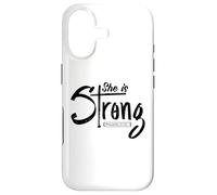 She Is Strong Proverbs 31:25 Christian Women Faith Case for iPhone 17