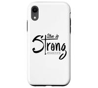 She Is Strong Proverbs 31:25 Christian Women Faith Case for iPhone XR