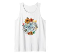 She Is Strong Proverbs 31:25 Floral Art Tank Top