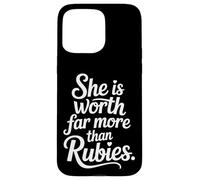She Is Worth Far More Than Rubies Christian Women - Case for iPhone 15 Pro Max