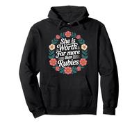 She Is Worth Far More Than Rubies Christian Women - Pullover Hoodie
