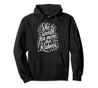 She Is Worth Far More Than Rubies Christian Women - Pullover Hoodie