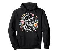 She Is Worth Far More Than Rubies Christian Women |- Pullover Hoodie