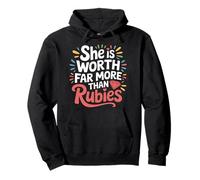 She Is Worth Far More Than Rubies Christian Women - Pullover Hoodie
