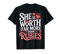 She is Worth Far More Than Rubies Christian Women - T-Shirt