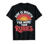She is Worth Far More Than Rubies Christian Women - T-Shirt