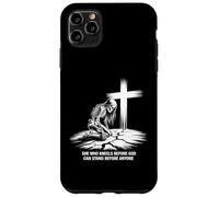 She Kneels Before God Skeleton Cross Faith Art Case for iPhone 11 Pro Max