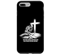 She Kneels Before God Skeleton Cross Faith Art Case for iPhone 7 Plus/8 Plus