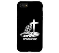 She Kneels Before God Skeleton Cross Faith Art Case for iPhone SE (2020) / 7/8