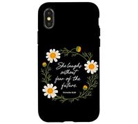 She Laughs Without Fear Of The Future Proverbs 31:25 Christ Case for iPhone X/XS