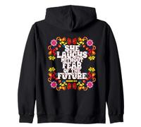 She Laughs Without Fear Of The Future Proverbs Zip Hoodie