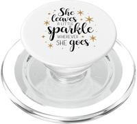 She Leaves a Little Sparkle Wherever She Goes PopSockets PopGrip for MagSafe