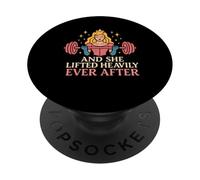 She Lifted Heavily Ever After Funny Workout Gym Women PopSockets Adhesive PopGrip