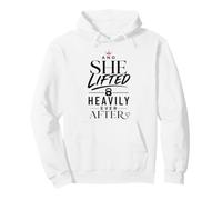 She Lifted Heavily Ever After Queen Crown Romance Pullover Hoodie