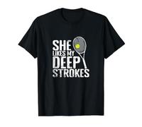 She Likes My Deep Strokes Value Graphic T-Shirt, Men, Black, L