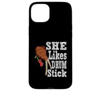 She Likes My Drum Stick Funny Thanksgiving Couple Matching Case for iPhone 15 Plus