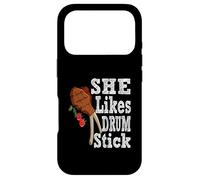 She Likes My Drum Stick Funny Thanksgiving Couple Matching Case for iPhone 17 Pro