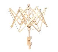 She-Lin Wooden Umbrella Knitting Umbrella 24" Swift Yarn Winder Holder, 1pcs