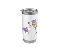 She Loves Me More Coffee Wine Design Couples Fun Stainless Steel Insulated Tumbler