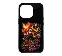 She Overcame Everything Juneteenth Black Women Queen Afro Case for iPhone 13 Pro