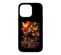 She Overcame Everything Juneteenth Black Women Queen Afro Case for iPhone 14 Pro Max