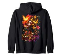 She Overcame Everything Juneteenth Black Women Queen Afro Zip Hoodie