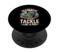 She Plays With My Tackle Like A Pro PopSockets Adhesive PopGrip