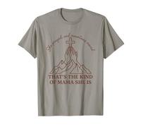 She Prayed and Mountain Moved Christian Mom Faith Religious T-Shirt