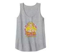 She-Ra - Princess of Power with Stars Tank Top, Women, Heather Grey, Small