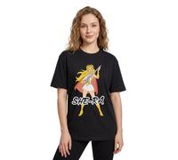 She-Ra T-Shirt Womens | Princess of Power Motu Ladies Top | Superhero Black Tee Merchandise Gift for Her Medium