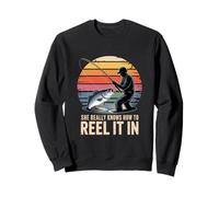 She Really Knows How To Reel It In Design Sweatshirt