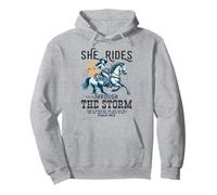 She Rides Through The Storm Psalm 46:5 Verse Pullover Hoodie