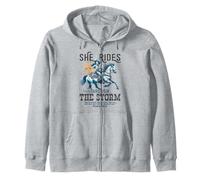 She Rides Through The Storm Psalm 46:5 Verse Zip Hoodie