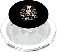 She Rises In Grace Christian Proverbs 31:25 PopSockets PopGrip for MagSafe