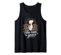 She Rises in Grace Christian Proverbs 31:25 Tank Top