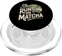 She Runs On Matcha PopSockets PopGrip for MagSafe