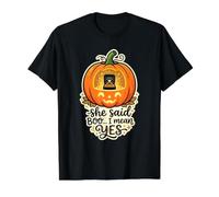 She Said Boo. I Mean Halloween Spooky L Fall Engagement Ring Value Graphic T-Shirt, Men, Black, L