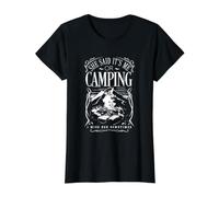 She Said It's Me Or Camping Value Graphic T-Shirt, Women, Black, XL