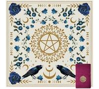 SHE SAID OKURRR Altar Cloth Velvet Tarot Cloth Tarot Mat for Reading - Includes Tarot Card Bag (Star)