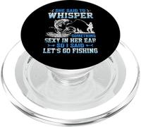 She Said Whisper Something Sexy Funny Fishing Vintage PopSockets PopGrip for MagSafe