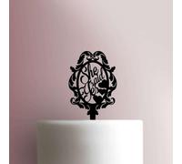She Said Yes Damask Acrylic Cake Topper 3mm Thick Premium Laser Cut Cake Decoration for Birthday, Wedding, Baby Shower & Party Cakes Durable Reusable