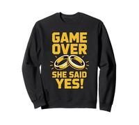She Said Yes Fiancée Wife Husband Engaged Engagement Sweatshirt