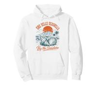 She sells seashells by the seashore beach summer ocean vibes Pullover Hoodie
