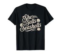 She Sells Seashells Collector Humor Beach Comber Fun T-Shirt