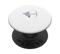 She Shoots Like A Queen Archery Archer Girl PopSockets Adhesive PopGrip