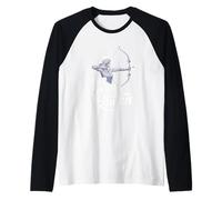 She Shoots Like A Queen Archery Archer Girl Raglan Baseball Tee