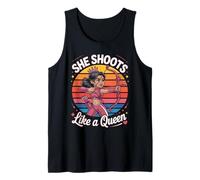 She Shoots Like A Queen Archery Design Tank Top