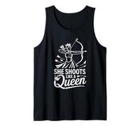 She Shoots Like A Queen Archery Design Tank Top
