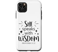 she speaks with wisdom Christian men and women chrisitians Case for iPhone 11 Pro Max